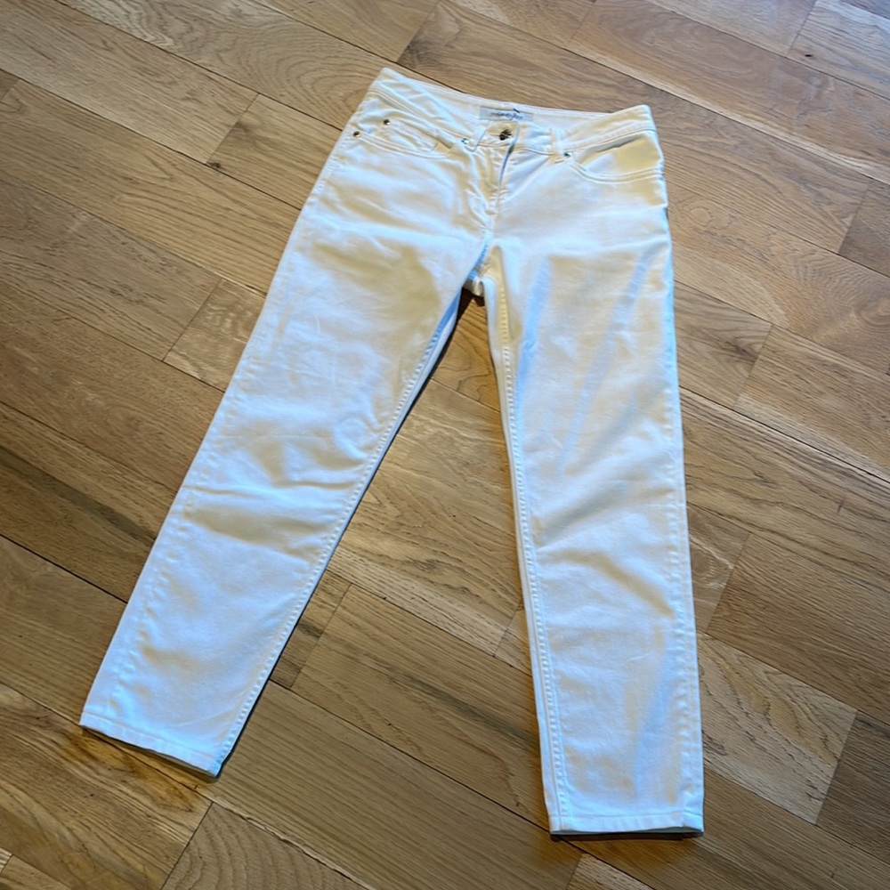 Auth Ysl White Denim Jeans View 2